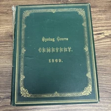 1869 Spring Grove Cemetery: It's History & Improvements ~ Robert Clarke & Co.