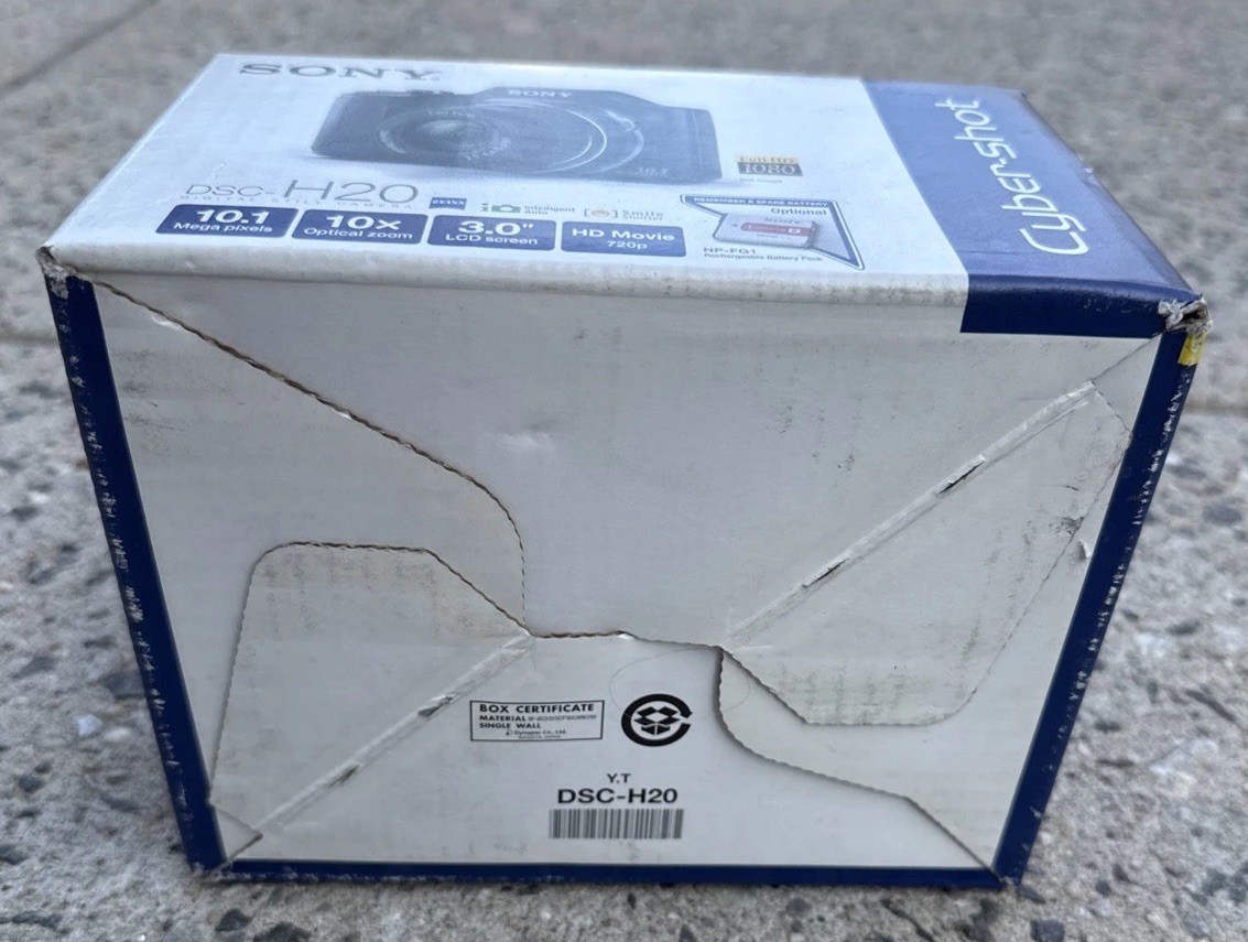 Sony Cyber-shot DSC-H20 10.1MP Digital Camera - Black for sale