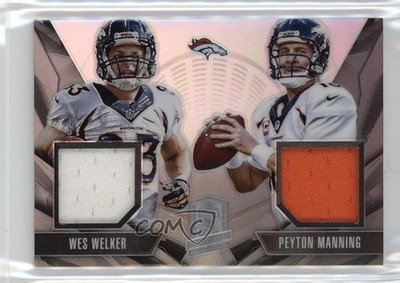 2013 Panini Spectra Combo Materials 86/99 Peyton Manning Wes Welker #7 HOF 0dj8