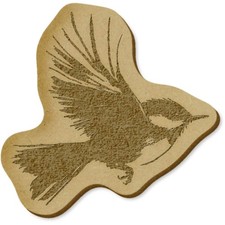 6 x 'Eurasischer Zaunkönig Vogel' MDF Basteln Verzierungen (EB00033836)