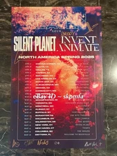 INVENT ANIMATE & SILENT PLANET Poster VIP SIGNED 11x17 💯 Official Merch