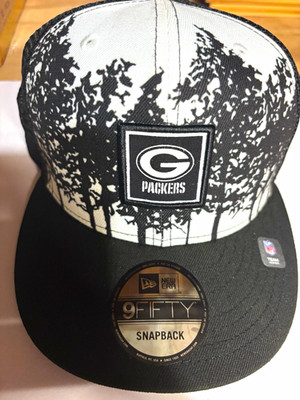 Rare Hard To Find New Era 9FIFTY Green Bay Packers NFL Snapback Hat Black/White