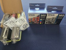 Lot Epson 302 Black 4-Color Ink; 302XL Black Ink; 302XL Ink Cartridges