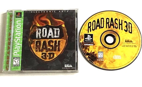 Road Rash 3D PS1 PlayStation 1 Complete Video Game Disc Motorcycle Racing CIB
