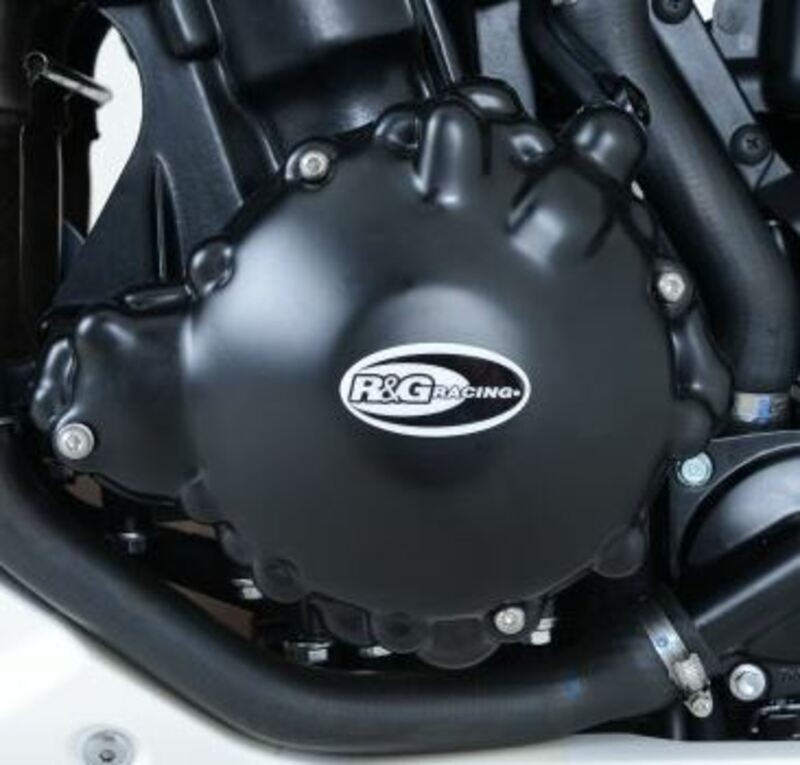 Cache moteur gauche R&G RACING noir pour Triumph Speed Triple S