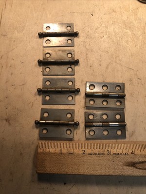 Vintage W.W. Kimball PHONOGRAPH 6 Cabinet Door Hinges