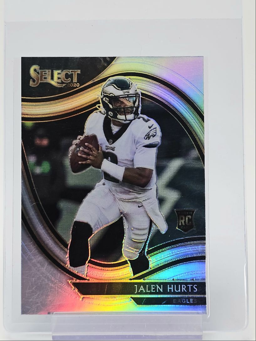 JALEN HURTS 2020 SELECT FIELD LEVEL ROOKIE SILVER PRIZM EAGLES RC Q4416