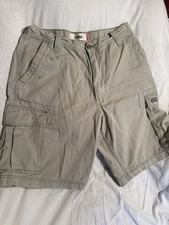 Men  s Vintage Levi Y2K Cargo Shorts Workwear Baggy Tan Beige Size 34