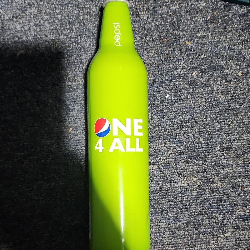 Pepsi Soda "ONE 4 ALL" Green Advertising Bottle Collectible, Nov 02 09