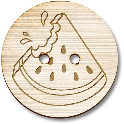 Holzknöpfe 'Bissen Watermelon Slice' (BT029778)