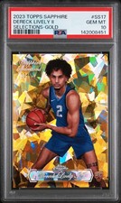 2023 TOPPS CHROME SAPPHIRE SAPPHIRE SELECTIONS DERECK LIVELY II RC /50 PSA 10