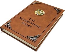 The Neverending Story Book Auryn Bastian Atreyu Replica Novel Brown | eBay Europe (Buy It Now)