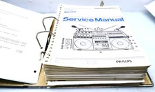 Philips Service Manual Cartella D8714 22RR523 22RR644 Schemi Audio Vintage