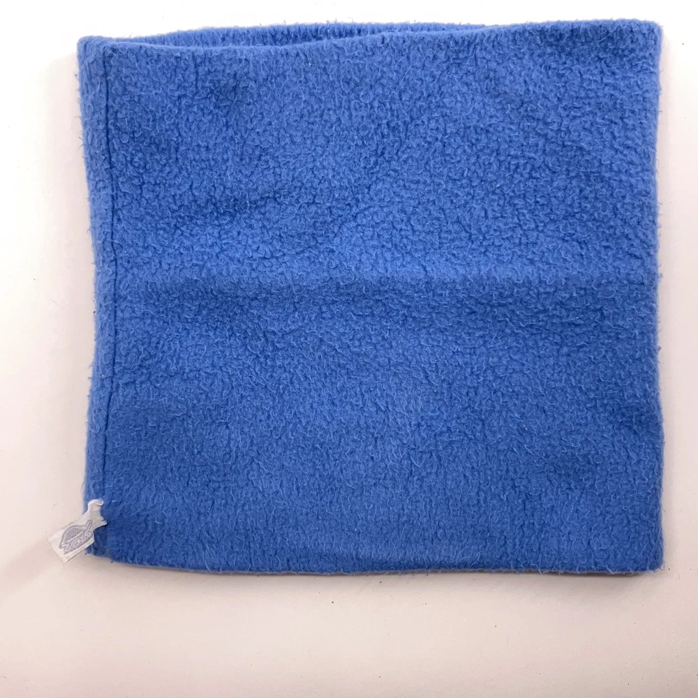 Light Blue Soft Fleece Silver Tag Turtle Fur Neck Warmer