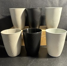 Cups Set of 6 Unbreakable Wheat Straw Cups   12oz Reusable  Dishwasher Safe
