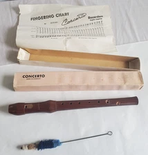 Vintage Concerto German Wooden Recorder Flute