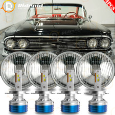4pcs 5.75 5-34led Glass Headlights H4 Hilo Beam For Chevy Impala El Camino
