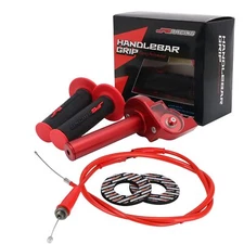 Motorcycle Throttle Assembly,7/8" 22mm Quick Twist Throttle Grips With Thrott...