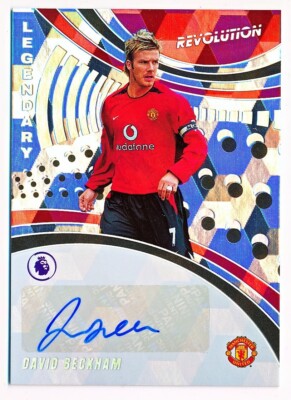 2021-22 Revolution English Premier League David Beckham Cubic Auto 