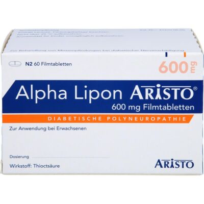 ALPHA LIPON Aristo 600 mg Filmtabletten 60 St PZN06897698