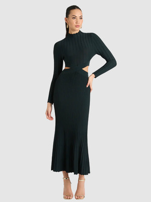 Купить sheike ladies green sleeveless lined pencil dress asymmetric hem  size 10 (325668656980), США