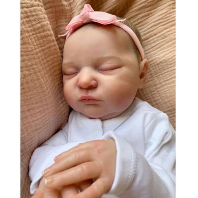 20'' Reborn Baby Dolls Handmade Soft Body Real 3D Skin Sleeping Newborn Doll Gift