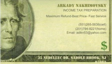 $20 off of Income Tax preparation