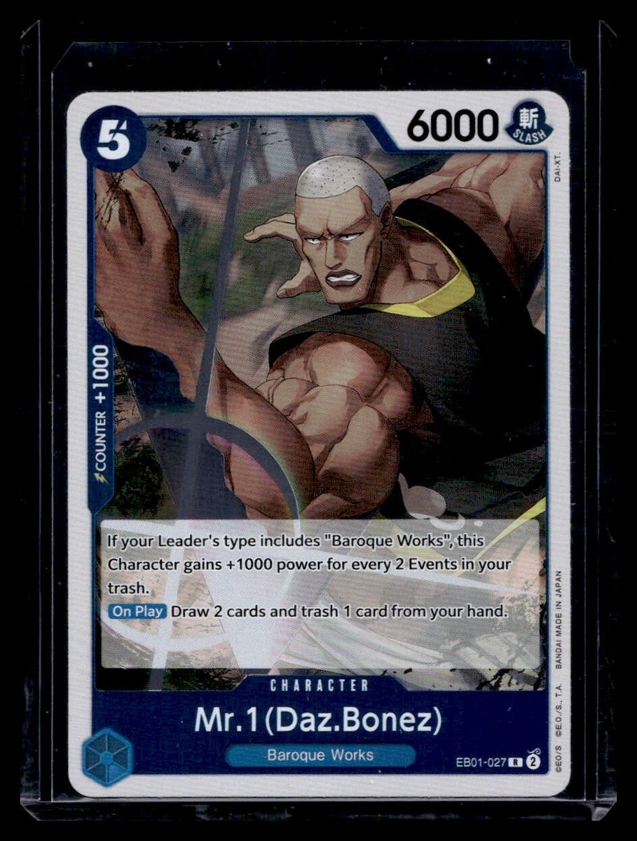 Mr.1 (Daz.Bonez) EB01-027 R - One Piece Card Game - Memorial