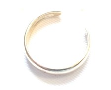 10KT YELLOW GOLD SMALL ADJUSTABLE BAND RING-SIZE 3 1/2 shown-Free Shipping