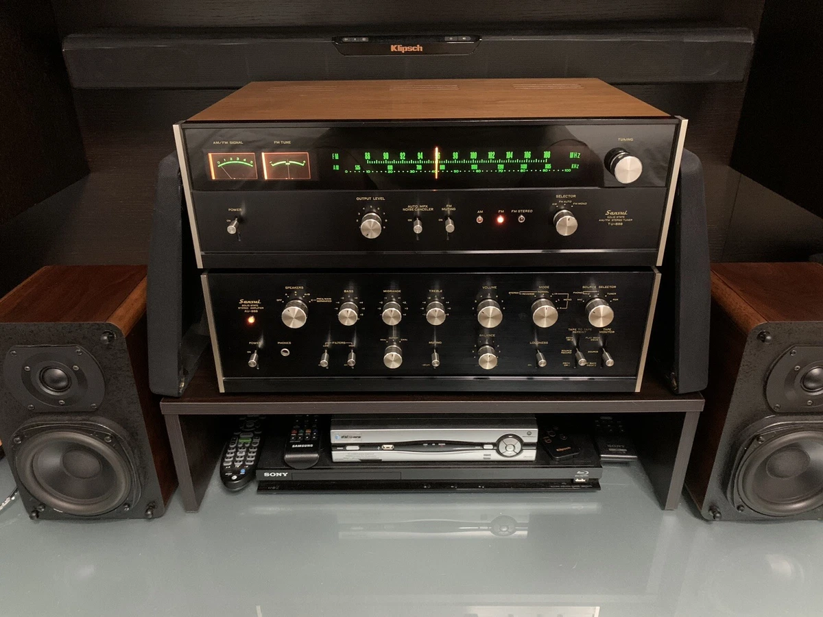 SANSUI AU-888 Integrated Amplifier, TU-888 Tuner And MK Satellite 3-B Speakers