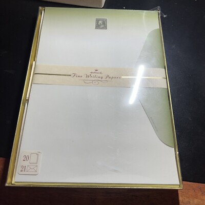 Rare! Vintage Hallmark stationery fine writing papers Stamp Collectors One Cent