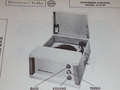 Original Sams Photofact Manual  STROMBERG-CARLSON HI FI ET (263)