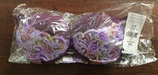 Coquette purple Bra with panties new small size