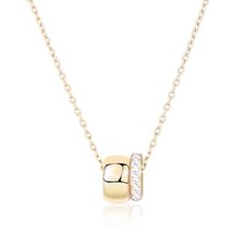Cute Dainty Necklace for Women  14k Gold  SIlver Plated Tiny Pendant Neckla...