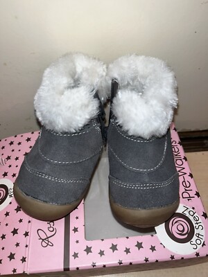 Kinder Winterschuhe Baby Schuhe Mädchen Größe 19 soft rose et chocolate Winter