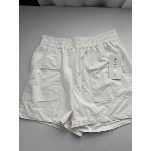 Athleta Boundless Shorts Packable Fluid Ripstop Breathable White Size M