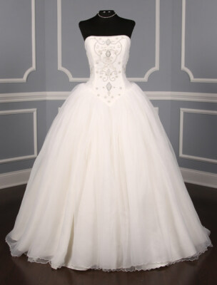 ST PUCCHI Maya Z189 Wedding Dress White Strapless Beaded