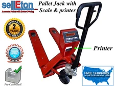 NEW Industrial warehouse Pallet Jack scale with Built-in Printer 5000 lbs x 1 lb