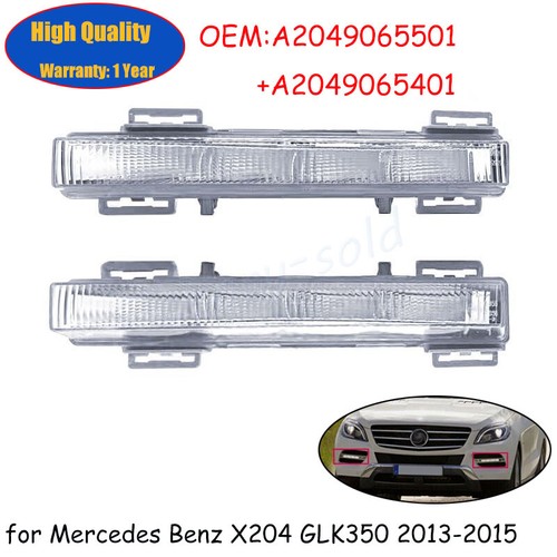 Tagfahrleuchte Mercedes W166 Tagfahrleuchte Für Mercedes W166 ML & X204 GLK – LED DRL Links & Rechts, Grau, 12V, 1 Paar LED Tagfahrlicht Grau