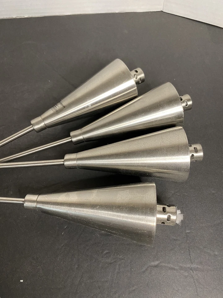 "Juego de 4 antorchas de acero inoxidable Blomus montadas 18"" de largo nuevas sin caja" Foto 2 de 4