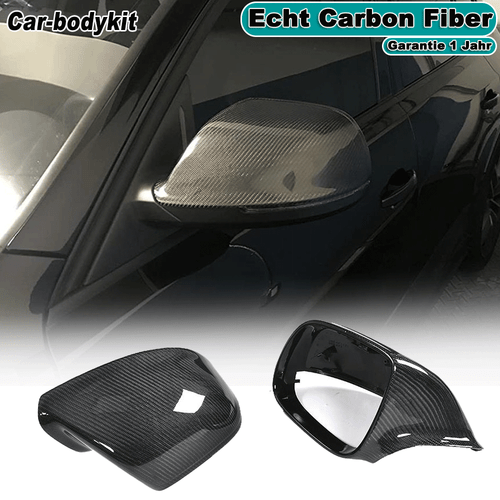 2xTapas de espejo retrovisor exterior de carbono sin asistencia de carril Mirror para Audi Q5 Q7 09-15 - Imagen 1 de 12