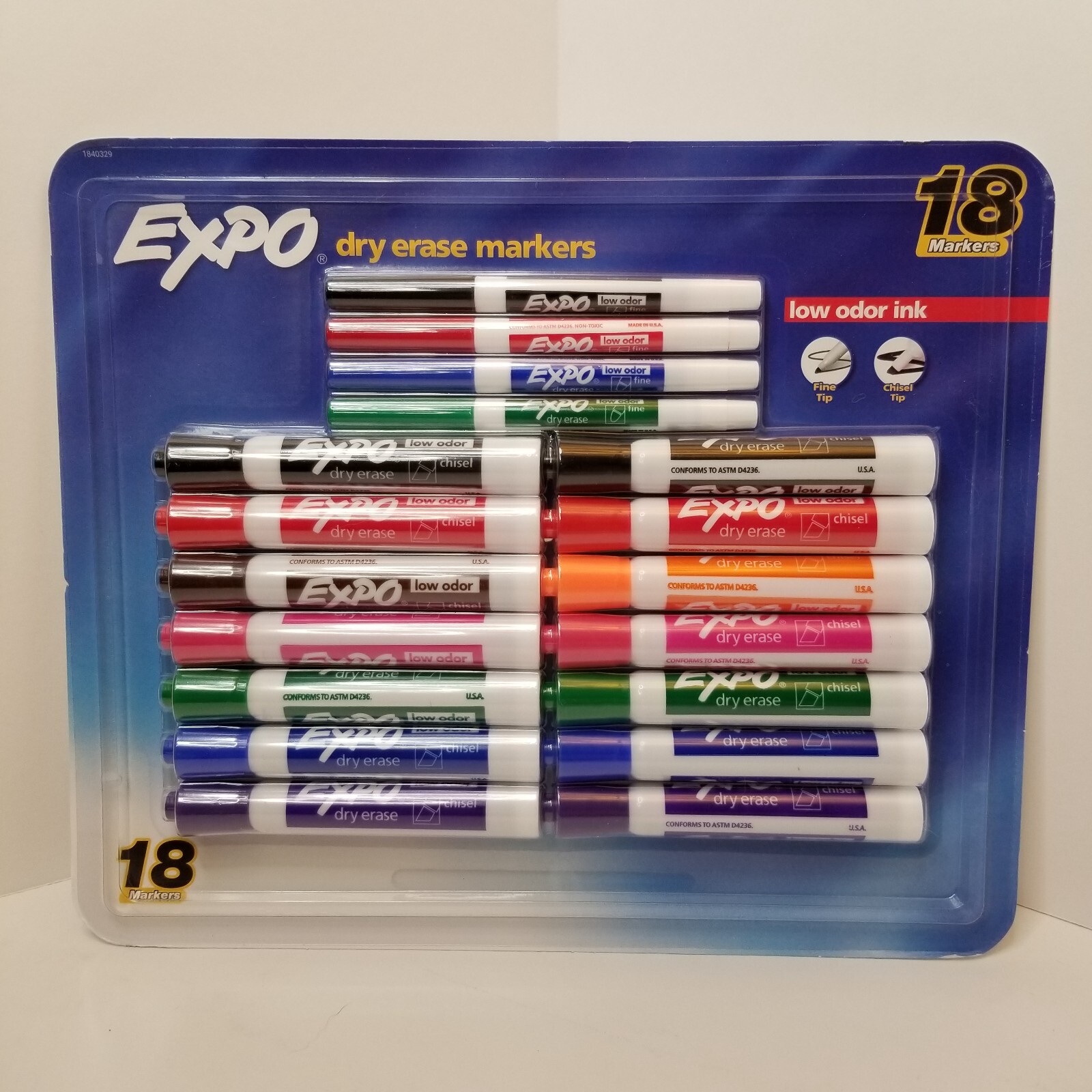 Assorted Low Odor Colors Chisel And Fine Tip New