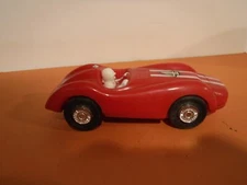VINTAGE SLOT CAR RACING ELDON 1:32 SCALE  CAR RED RACING #4