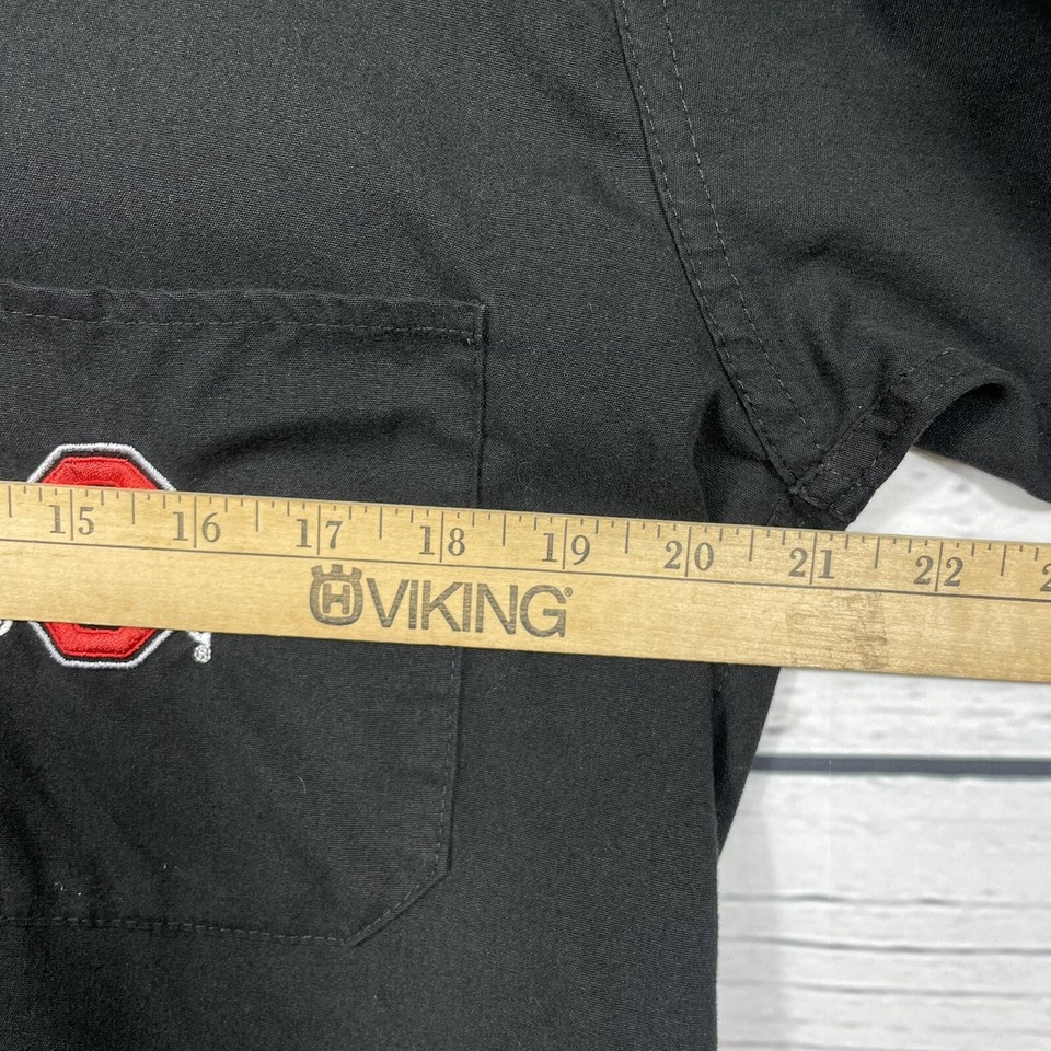 Gel Scrubs Ohio State Unisex Scrub Top Large Black Buckeyes Block O