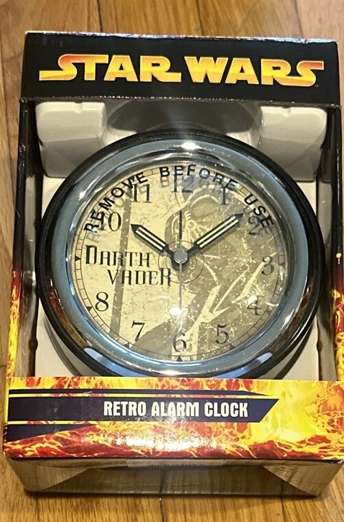 Star Wars Retro Alarm Clock * Darth Vader * Revenge of the Sith *Metal Case *NEW - Image 2 of 4