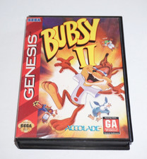 Bubsy II (Sega Genesis, 1994) GAME & BOX ONLY