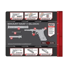Real Avid Glock Cleaning Mat With Magnetic Parts Tray - 19”x 16” (AVGLOCKSM)