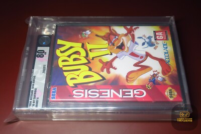 SILVER VGA Graded 80! - Bubsy II 2 (Sega Genesis 1994) NEW! - RARE!