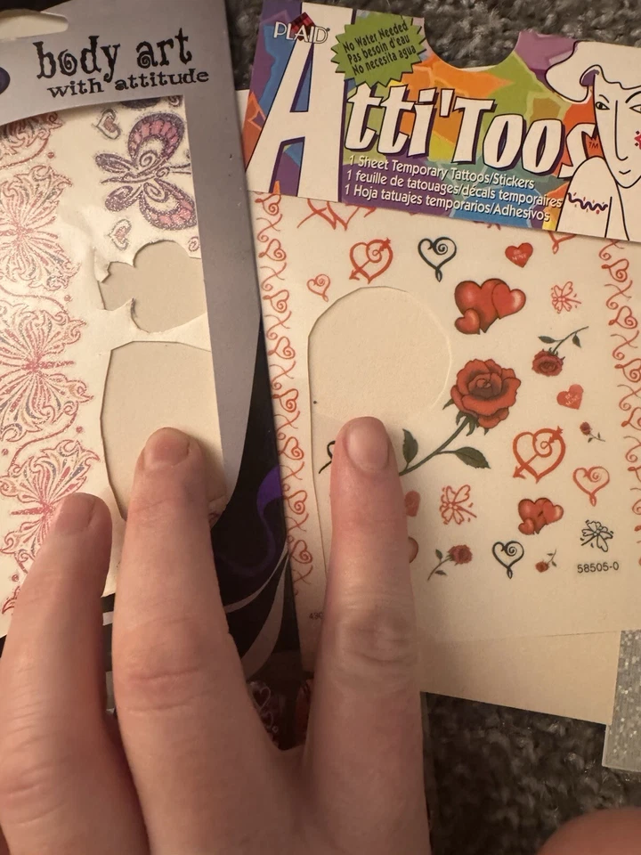 Y2K Sticker Tattoo Sandylion Claire’s Body Art Lot Of 19 Vending Machine - Image 4 of 4