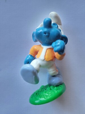 Smurfs (Schlumpf) 20172 Jogging Smurf (Schlumpf Jogger) with Orange Jacket